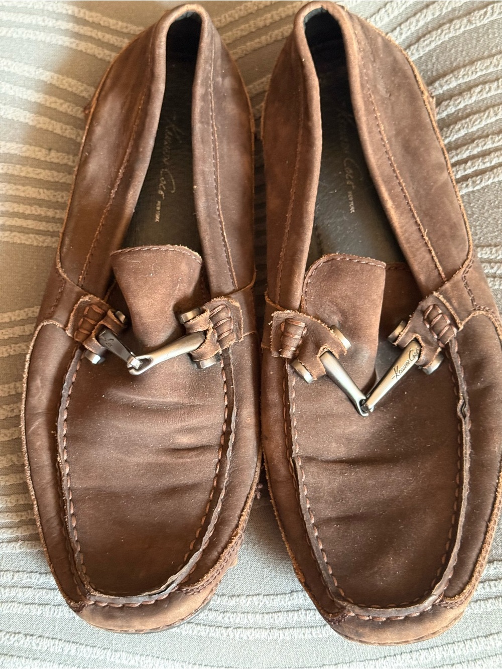 Kenneth Cole Reaction Men's Bit Loafer - Size 8.5 Beige Great Condition